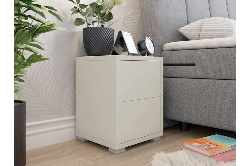 Agawal Sängbord 30 cm - Beige - Möbler - Sovrum - Sängbord