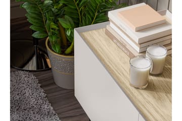 Akie Sängbord 40 cm - Beige - Möbler - Sovrum - Sängbord
