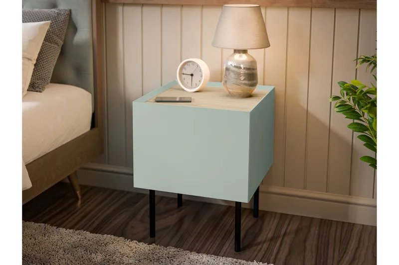Akie Sängbord 40 cm - Grön - Möbler - Sovrum - Sängbord
