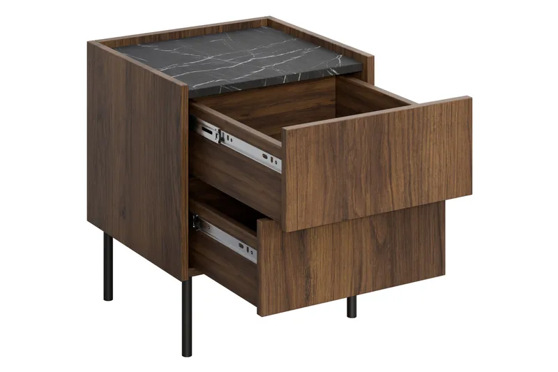 Akihito Sängbord 40 cm - Brun - Möbler - Sovrum - Sängbord