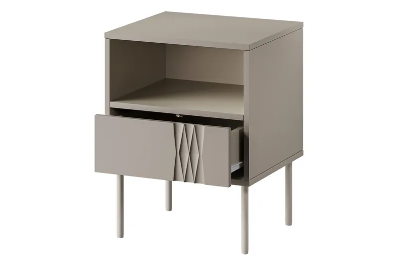 Akiko Sängbord 44 cm - Beige - Möbler - Sovrum - Sängbord