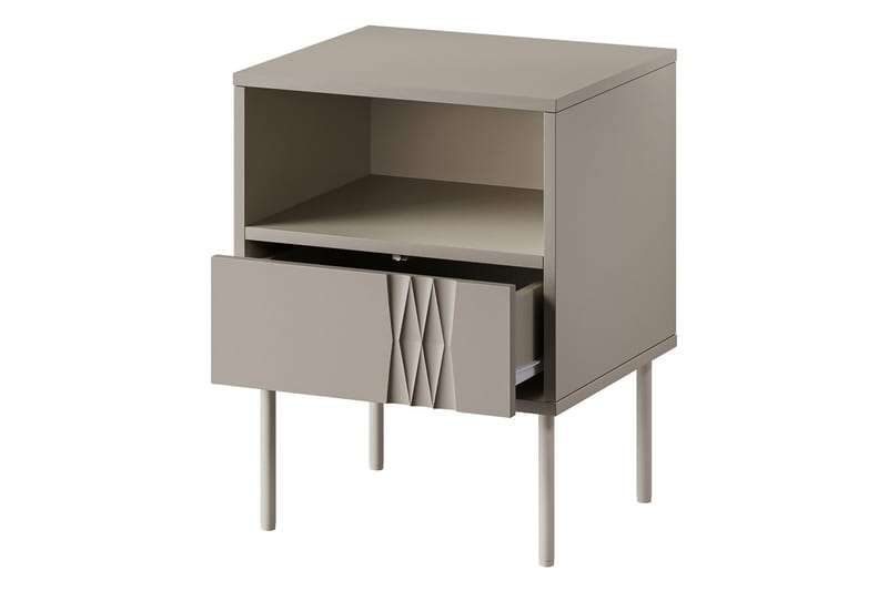 Akiko Sängbord 44 cm - Beige - Möbler - Sovrum - Sängbord