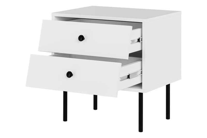 Akilesh Sängbord 52 cm - Vit - Möbler - Sovrum - Sängbord