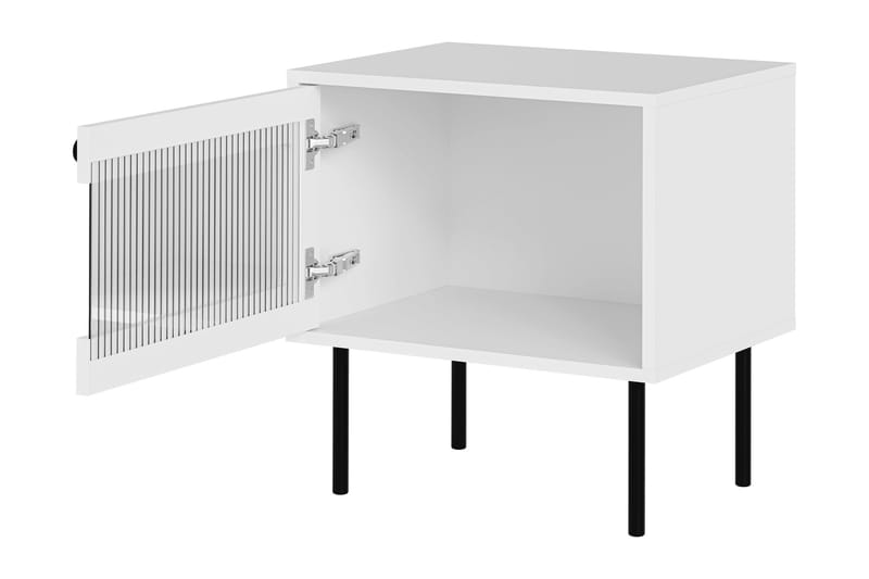 Akilesh Sängbord 52 cm - Vit - Möbler - Sovrum - Sängbord
