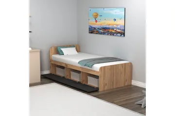 Akser Sängram 91x194 cm - Brun - Möbler - Sovrum - Sängram & sängstomme