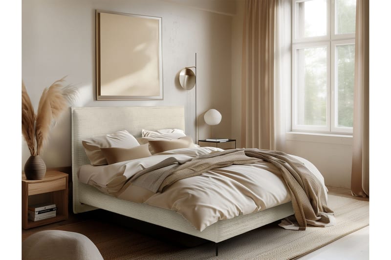 Alaudin Sängram 140x200 cm - Beige - Möbler - Sovrum - Sängram & sängstomme