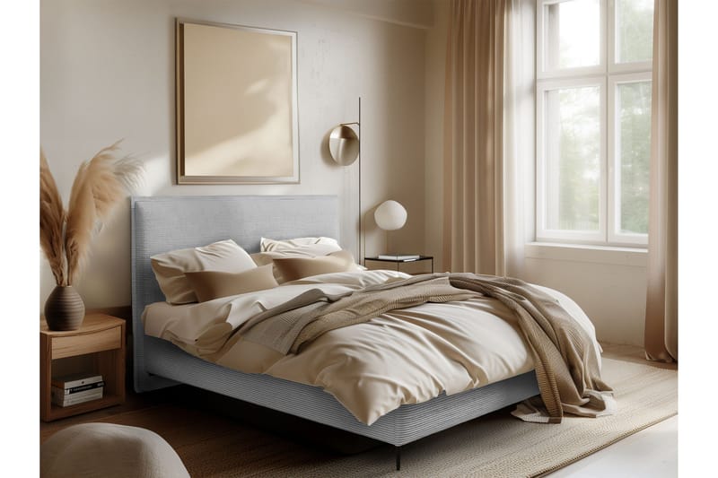 Alaudin Sängram 140x200 cm - Grå - Möbler - Sovrum - Sängram & sängstomme