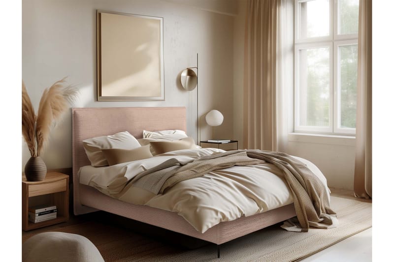 Alaudin Sängram 140x200 cm - Rosa - Möbler - Sovrum - Sängram & sängstomme