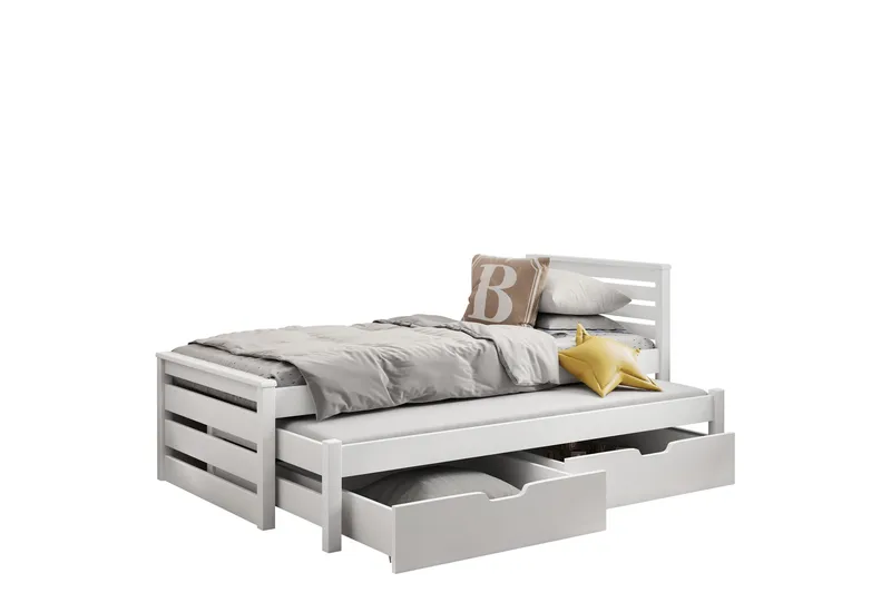 Alderamin Sängram 80x180 cm, Vit