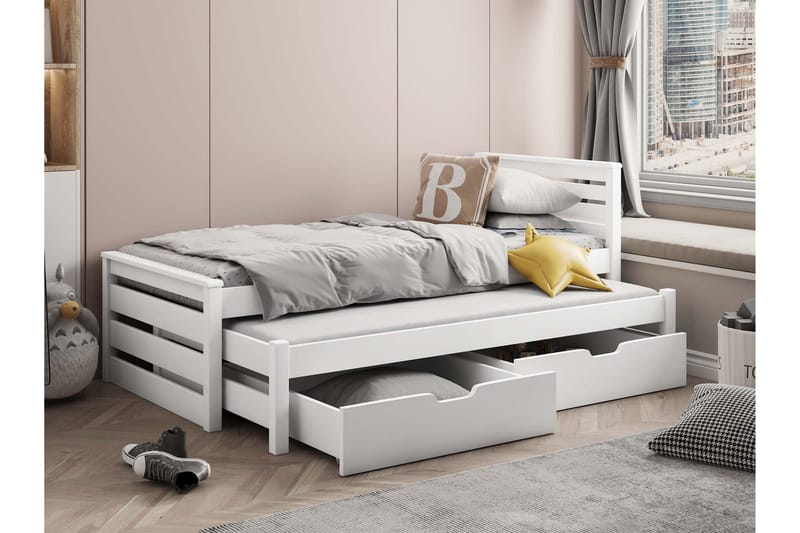 Alderamin Sängram 80x180 cm - Vit - Möbler - Sovrum - Sängram & sängstomme