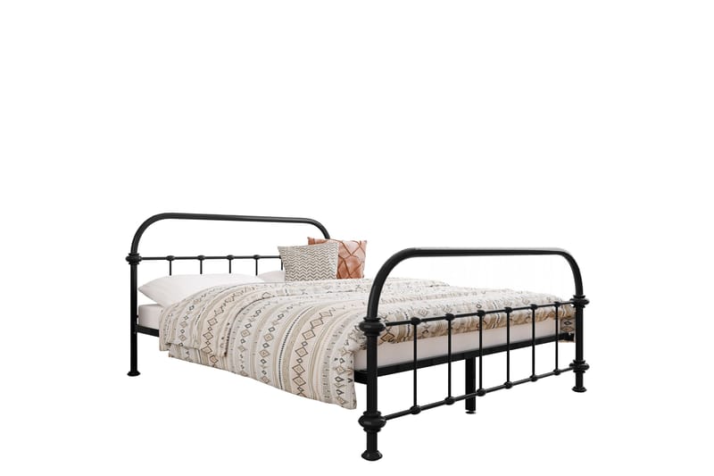 Aleesha Sängram 160x200 cm, Svart