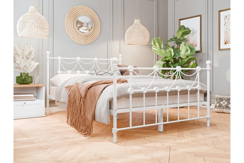 Alexa Sängram 120x200 cm - Vit - Möbler - Sovrum - Sängram & sängstomme