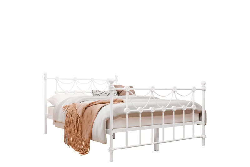 Alexa Sängram 120x200 cm, Vit