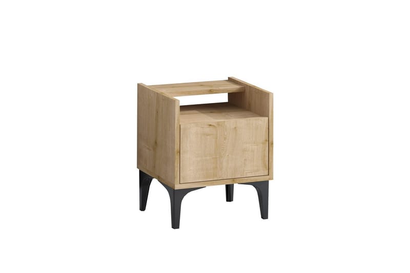 Alitha Sängbord 40 cm - Svart/Mediumfärgat trä - Möbler - Sovrum - Sängbord