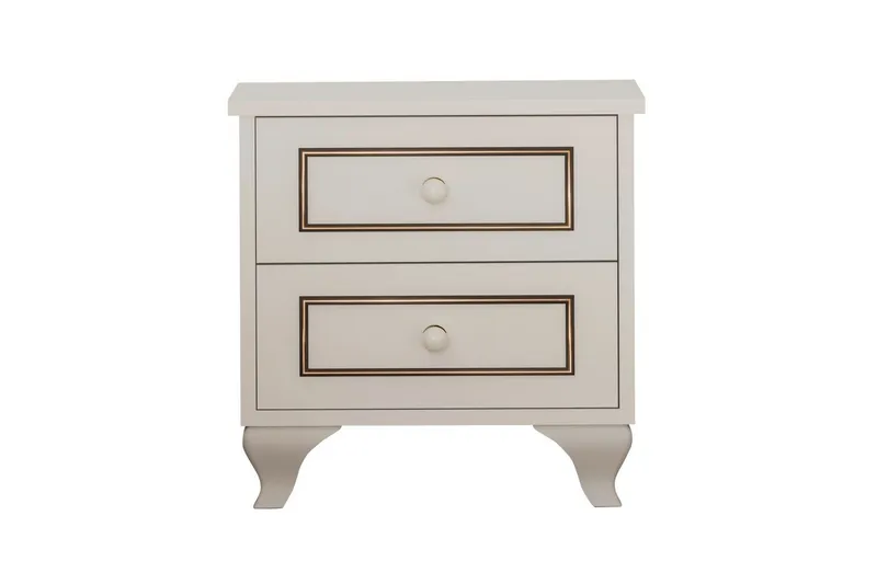 Alwen Sängbord 45 cm - Matt Vit - Möbler - Sovrum - Sängbord