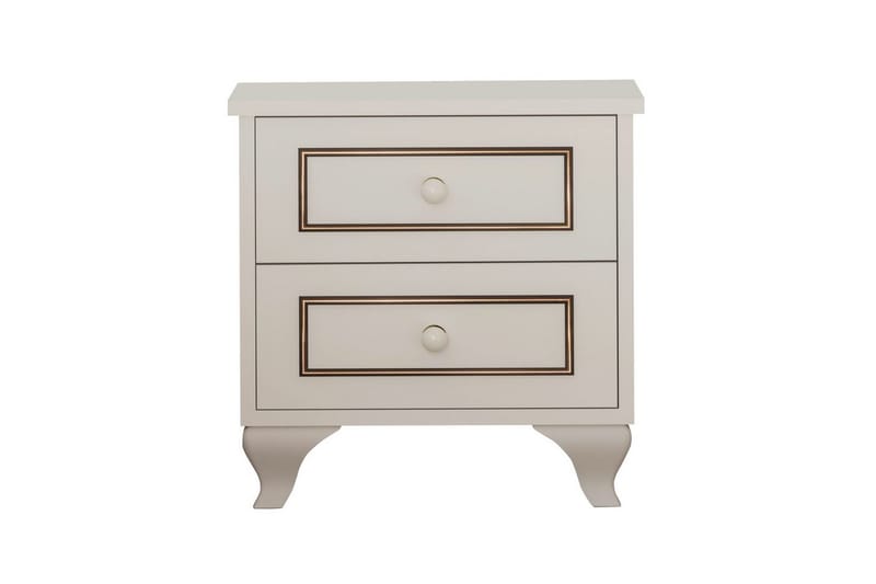 Alwen Sängbord 45 cm - Matt Vit - Möbler - Sovrum - Sängbord