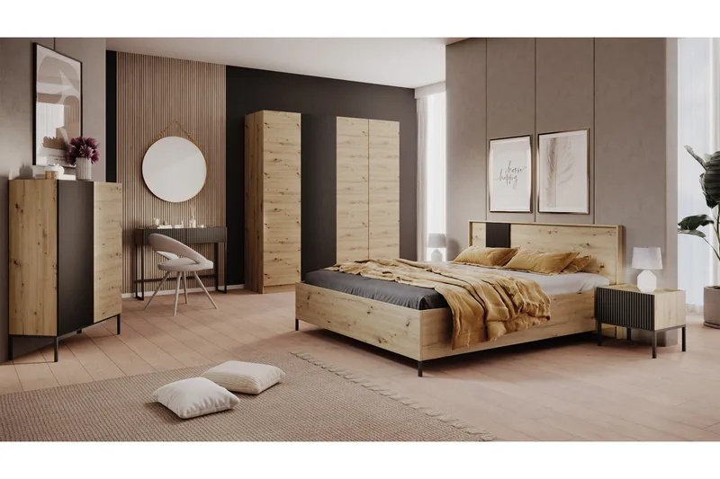 Amelus Möbelset För Sovrum - Brun - Möbler - Sovrum - Möbelset för sovrum