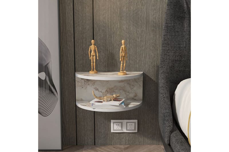 Antigua Sängbord 45 cm - Vit - Möbler - Sovrum - Sängbord