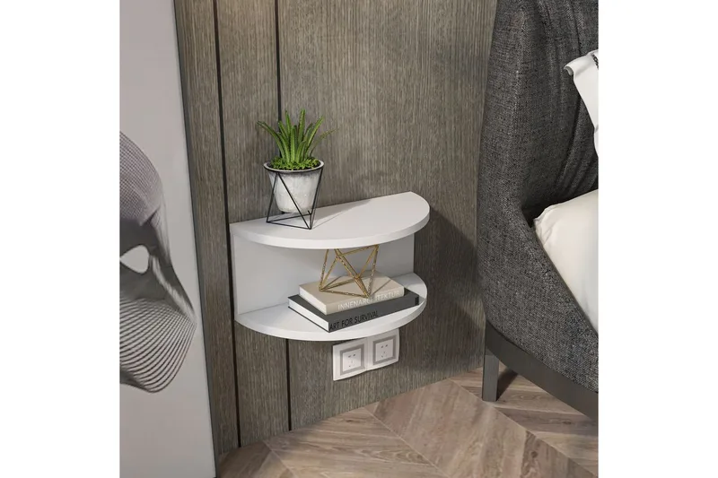 Antigua Sängbord 45 cm - Vit - Möbler - Sovrum - Sängbord