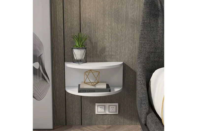 Antigua Sängbord 45 cm - Vit - Möbler - Sovrum - Sängbord