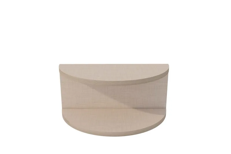 Antigua Vägghängt Sängbord 45 cm med Ljust Träutseende, Förvaring med Hylla - Beige - Möbler - Sovrum - Sängbord
