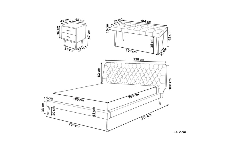 Aranne Möbelset För Sovrum - Gr å - Möbler - Sovrum - Möbelset för sovrum