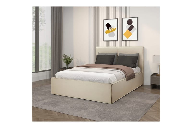 Avignon Sängram 140x200 cm - Vit - Möbler - Sovrum - Sängram & sängstomme