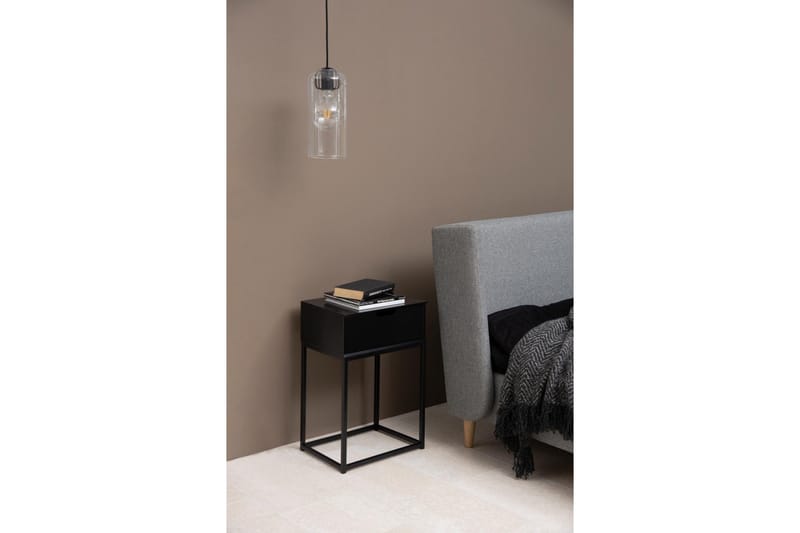 Azelia Sängbord 30 cm - Svart - Möbler - Sovrum - Sängbord