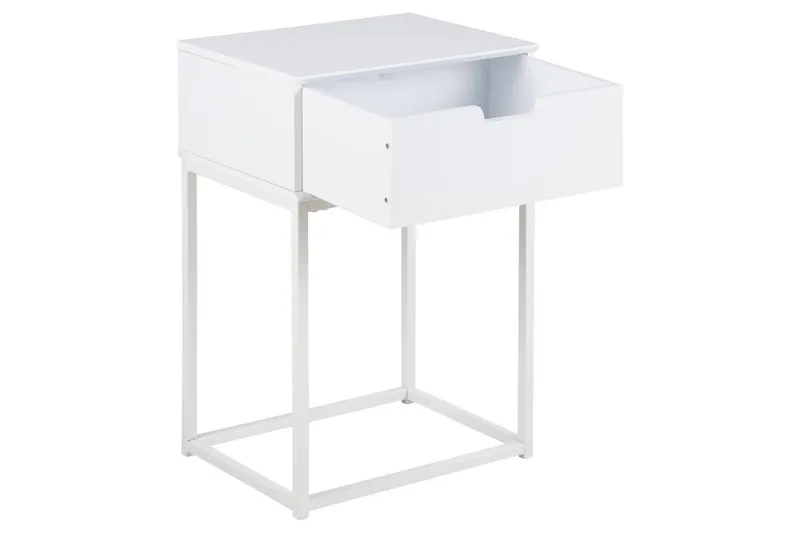 Azelia Sängbord 30 cm - Vit - Möbler - Sovrum - Sängbord