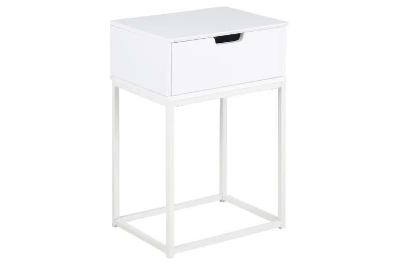 Azelia Sängbord 30 cm, Vit