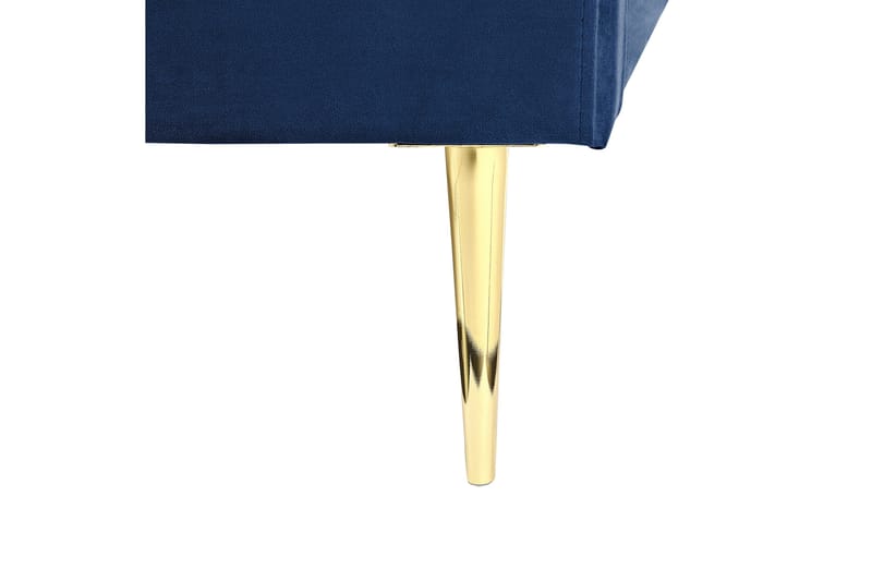 Baako Sängram 140x200 cm - Blå/Guld - Möbler - Sovrum - Sängram & sängstomme