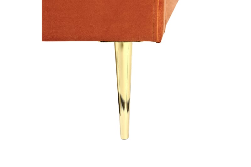 Baako Sängram 140x200 cm - Orange/Guld - Möbler - Sovrum - Sängram & sängstomme