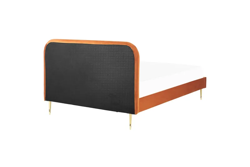 Baako Sängram 140x200 cm - Orange/Guld - Möbler - Sovrum - Sängram & sängstomme