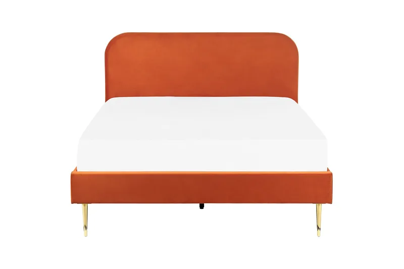 Baako Sängram 140x200 cm - Orange/Guld - Möbler - Sovrum - Sängram & sängstomme