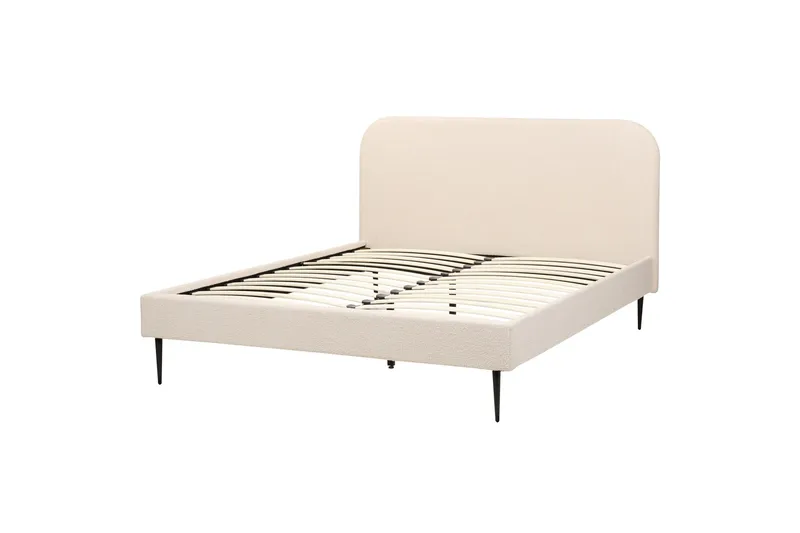 Baako Sängram 160x200 cm, Beige/Svart