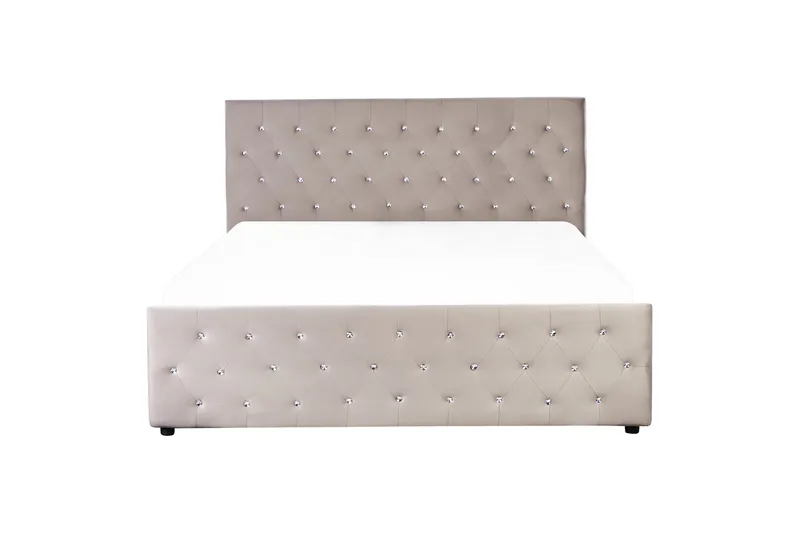 Badar Sängram 160x200 cm - Taupe - Möbler - Sovrum - Sängram & sängstomme