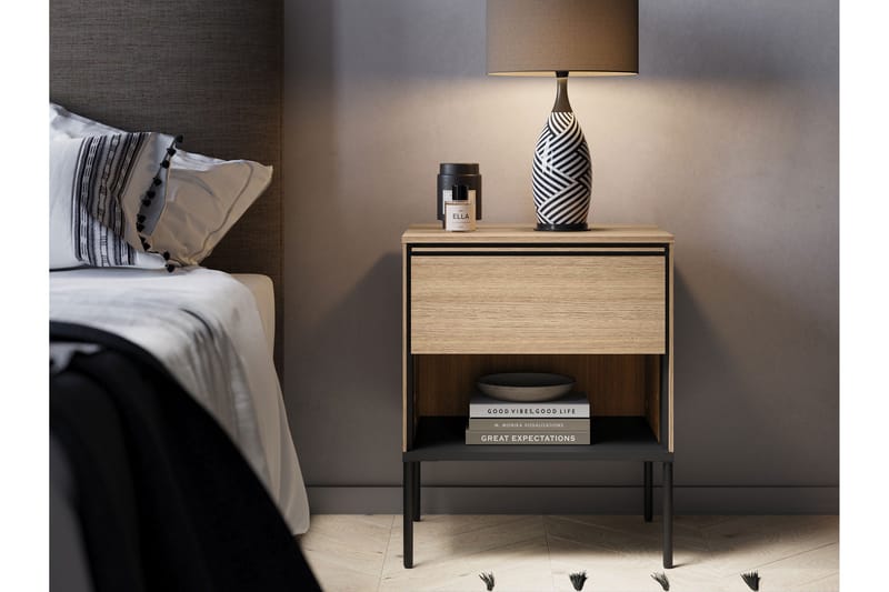 Basici Sängbord 51 cm - Brun - Möbler - Sovrum - Sängbord