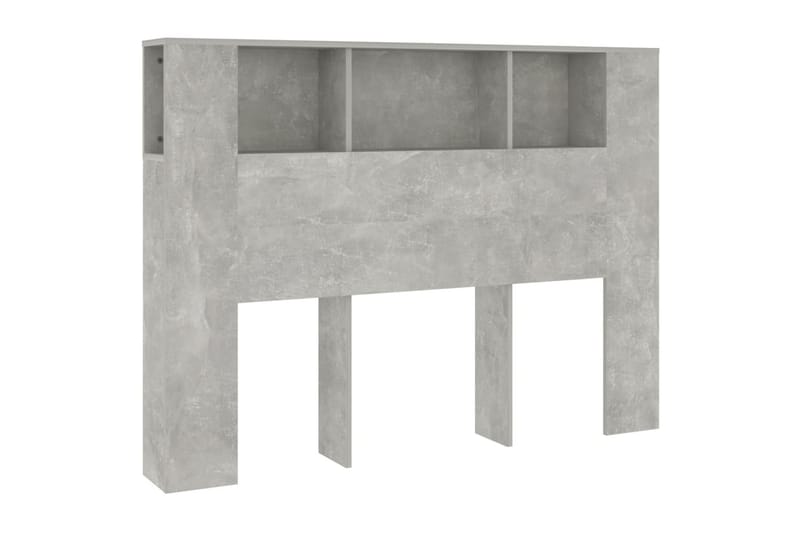 beBasic Huvudgavel med förvaring betonggrå 140x18,5x104,5 cm - Möbler - Sovrum - Sänggavlar