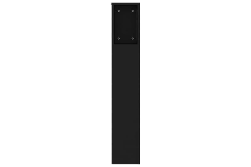 beBasic Huvudgavel med förvaring svart 140x18,5x104,5 cm - Sänggavlar