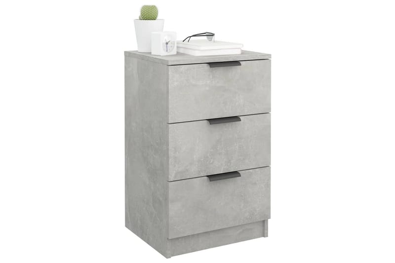 beBasic Sängbord 2 st betonggrå 40x36x65 cm - Möbler - Sovrum - Sängbord