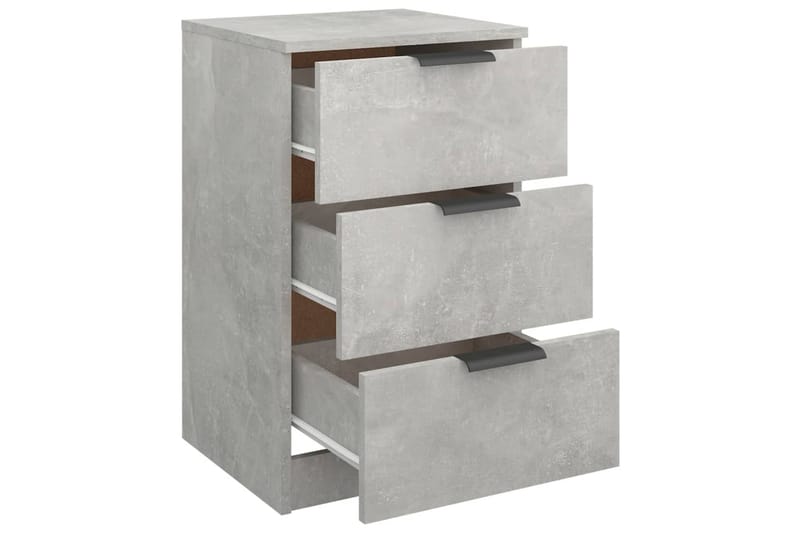 beBasic Sängbord 2 st betonggrå 40x36x65 cm - Möbler - Sovrum - Sängbord