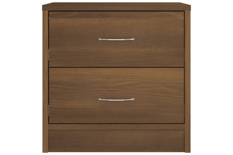 beBasic Sängbord 2 st brun ek 40x30x40 cm konstruerat trä - Möbler - Sovrum - Sängbord