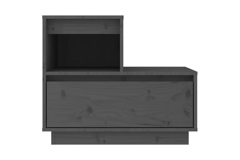 beBasic Sängbord 2 st grå 60x34x51 cm massiv furu - Sängbord - Bord