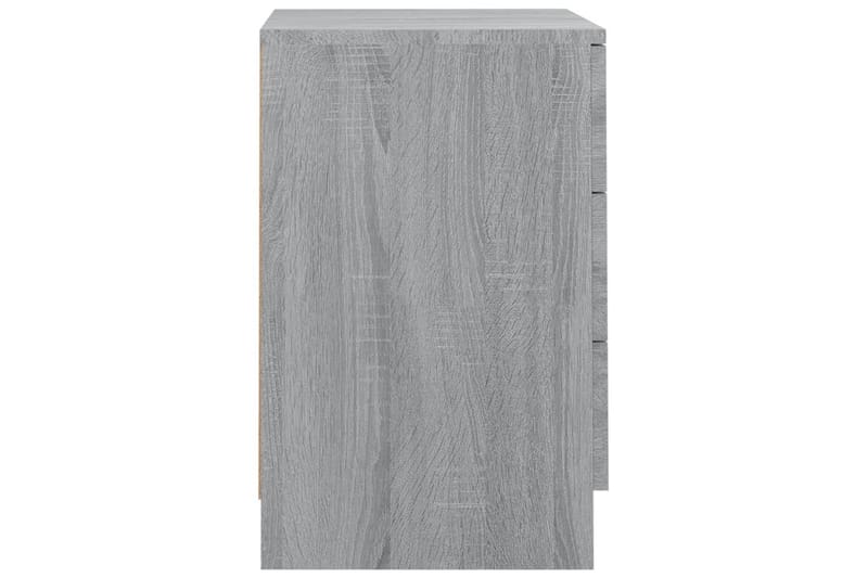beBasic Sängbord 2 st grå sonoma 38x35x56 cm konstruerat trä - Sängbord - Bord