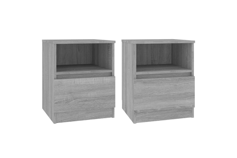 beBasic Sängbord 2 st grå sonoma 40x40x50 cm konstruerat trä - Möbler - Sovrum - Sängbord