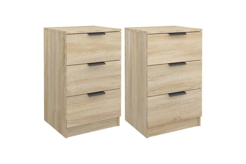 beBasic Sängbord 2 st sonoma-ek 40x36x65 cm - Sängbord - Bord