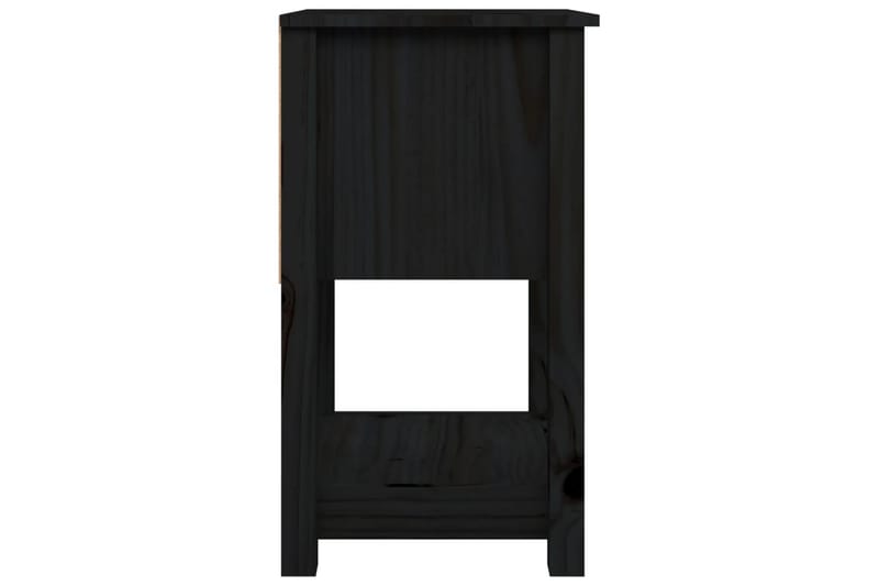 beBasic Sängbord 2 st svart 40x35x61,5 cm massiv furu - Möbler - Sovrum - Sängbord