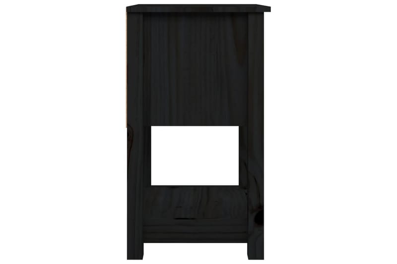 beBasic Sängbord 2 st svart 40x35x61,5 cm massiv furu - Sängbord - Bord