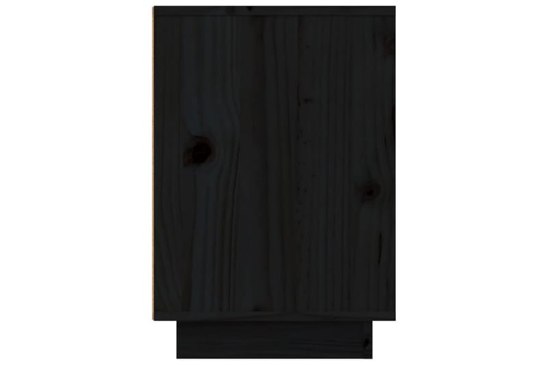beBasic Sängbord 2 st svart 50x34x50 cm massivt furuträ - Möbler - Sovrum - Sängbord