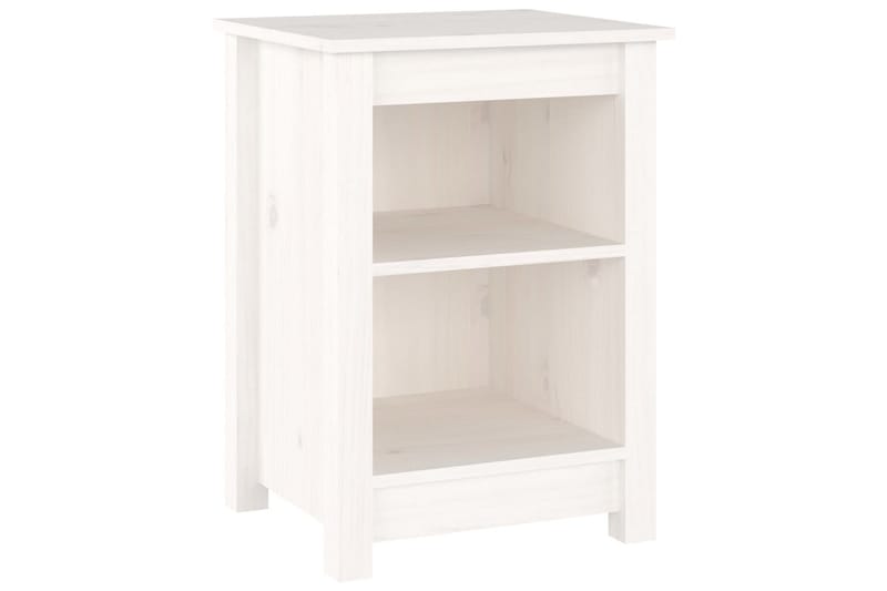 beBasic Sängbord 2 st vit 40x35x55 cm massiv furu - Möbler - Sovrum - Sängbord